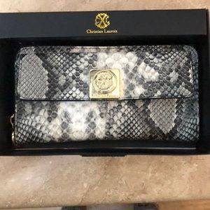 Christian Lacroix Snake skin wallet